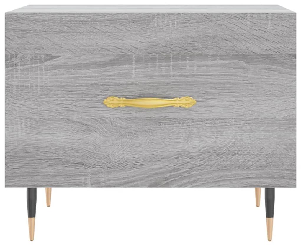 Tavolino da salotto grigio sonoma 50x50x40 cm legno multistrato