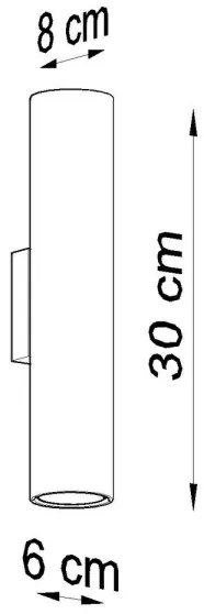 Sollux SL.0330 - Applique LAGOS 2 2xGU10/10W/230V nero