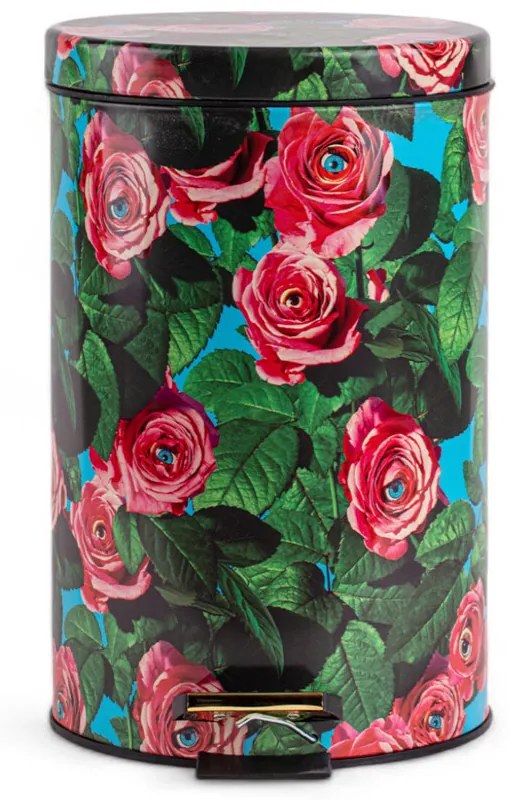 Seletti - Roses Toiletpaper Home Dustbin Ø25xH39,5 Multicolor Seletti