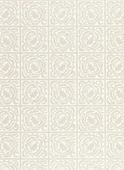 Morris & Co Carta da parati Pure Scroll - White Clover