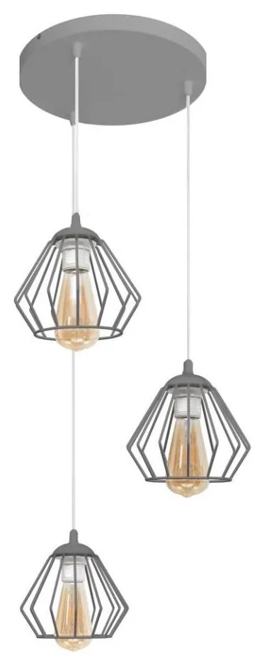 Lampadario a sospensione con filo AGAT 3xE27/15W/230V