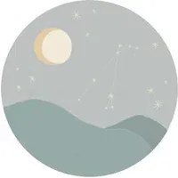 Eijffinger Carta da parati panoramica Star Sign Circles Blue - Aries