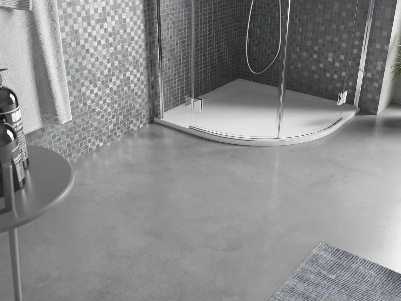 Mexen Bert piatto doccia semicircolare SMC 90 x 90 cm, bianco - 4KR109090
