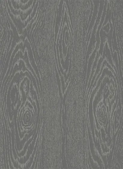 Cole & Son Carta da parati Wood Grain - Black/ Silver
