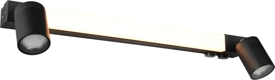 Lampada da parete LED nera opaca Enrico – Trio