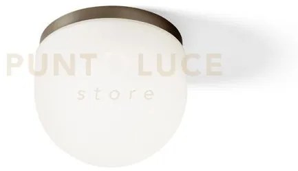 Domu applique da parete o soffitto in bronzo vetro bianco 1 luce d....