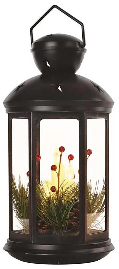 Decorazione natalizia LED 1xLED/3xAAA nero