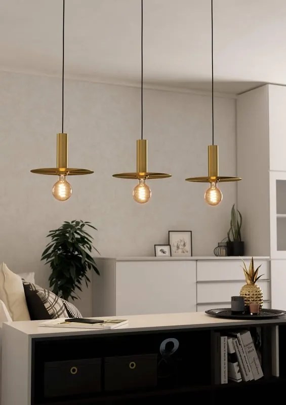 Lampadario Glamour Escandell oro 3x E27 EGLO