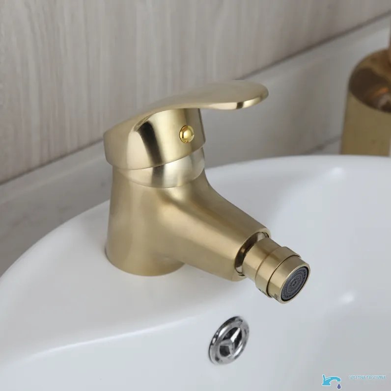 Rubinetto per bidet EYN BBG0953 da piano in oro opaco