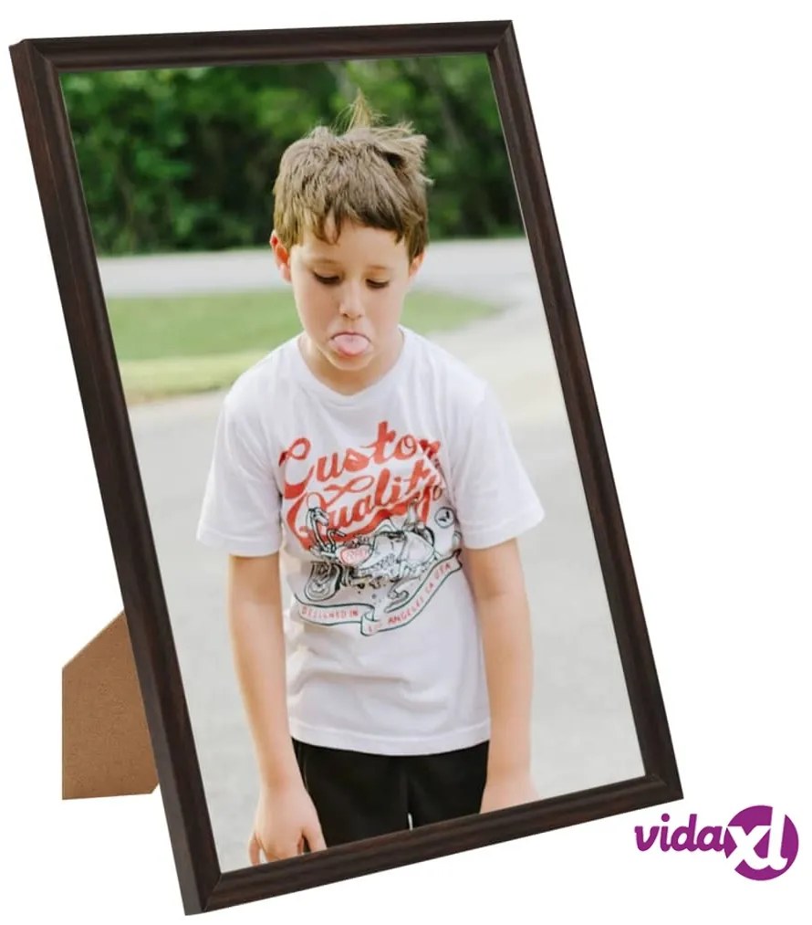 vidaXL Cornici Foto Collage 10 pz per Tavolo Nere 15x21cm in MDF