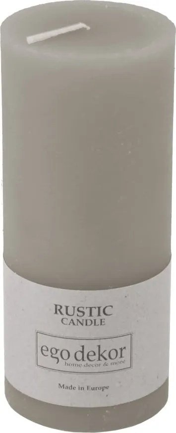 Candela grigio ruggine, durata di combustione 58 h Rustic - Rustic candles by Ego dekor