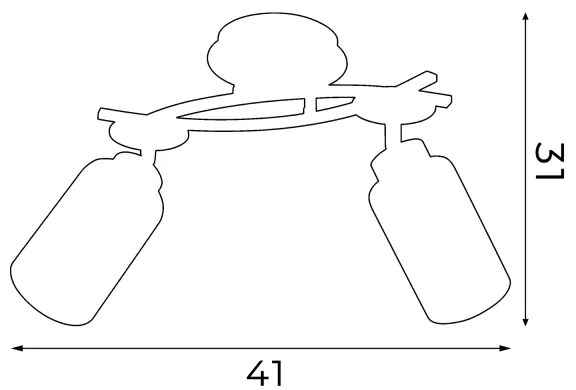 Plafoniera TOKIO 2xE27/60W/230V