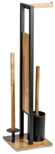 WENKO 25784100 - Set WC RIVALTA 18x70 cm marrone/nero