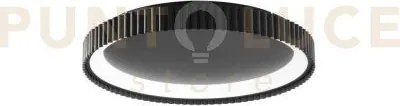 Plafoniera led nike nera in metallo 40w 5840lm cct 2700 e 3200 e 40...