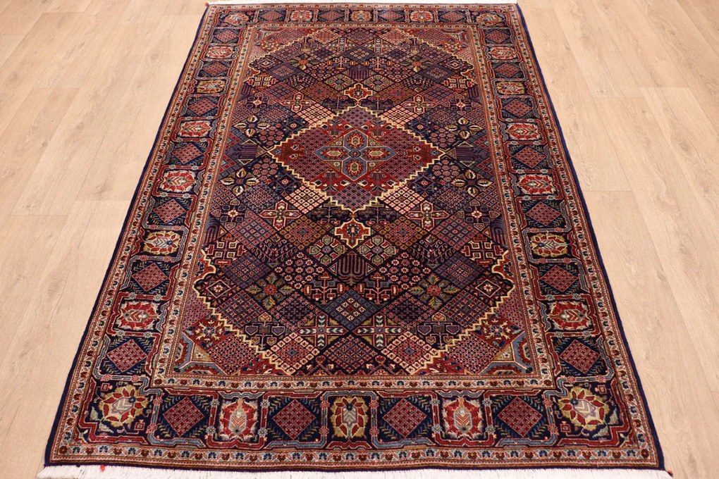 Kashan Tappeto 140x210 (Iran) Annodato A Mano
