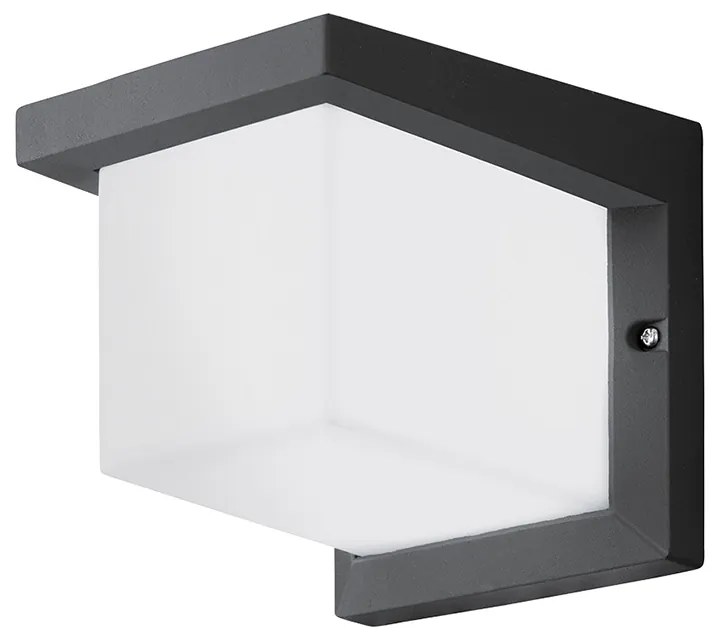 Applique Contemporanea Da Esterno Desella 1 Led Alluminio Fuso Grigio