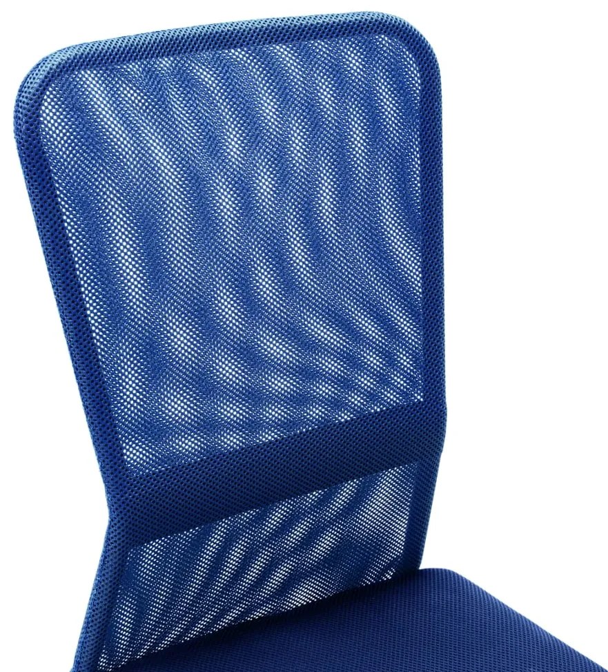 Sedia da ufficio blu 44x52x100 cm in tessuto a rete