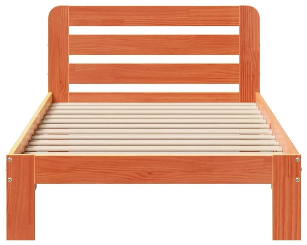 Letto senza materasso marrone cera 90x200 cm legno di pino