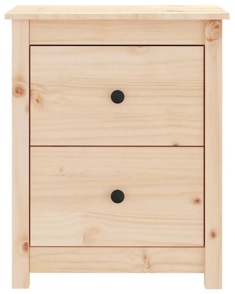 Comodino 50x35x61,5 cm in legno massello di pino