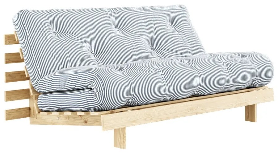 Divano letto bianco/azzurro 160 cm Roots - Karup Design