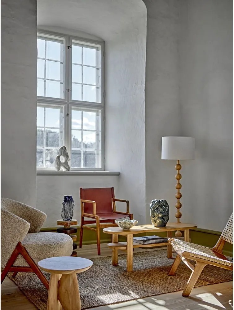 Lampada da terra in colore naturale con paralume in tessuto (altezza 154,5 cm) Giacoma - Bloomingville