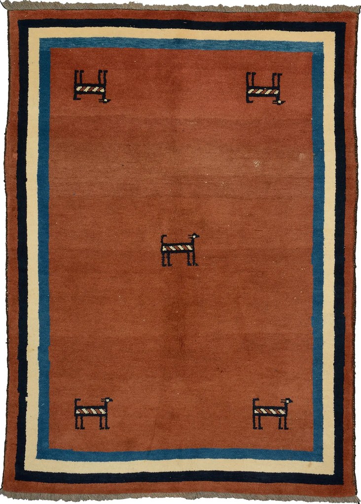 Gabbeh Tappeto 120 x 170 Marrone (Pakistan) Annodato A Mano