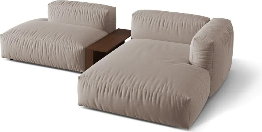 Divano angolare componibile beige (angolo destro) Martina - Micadoni Home