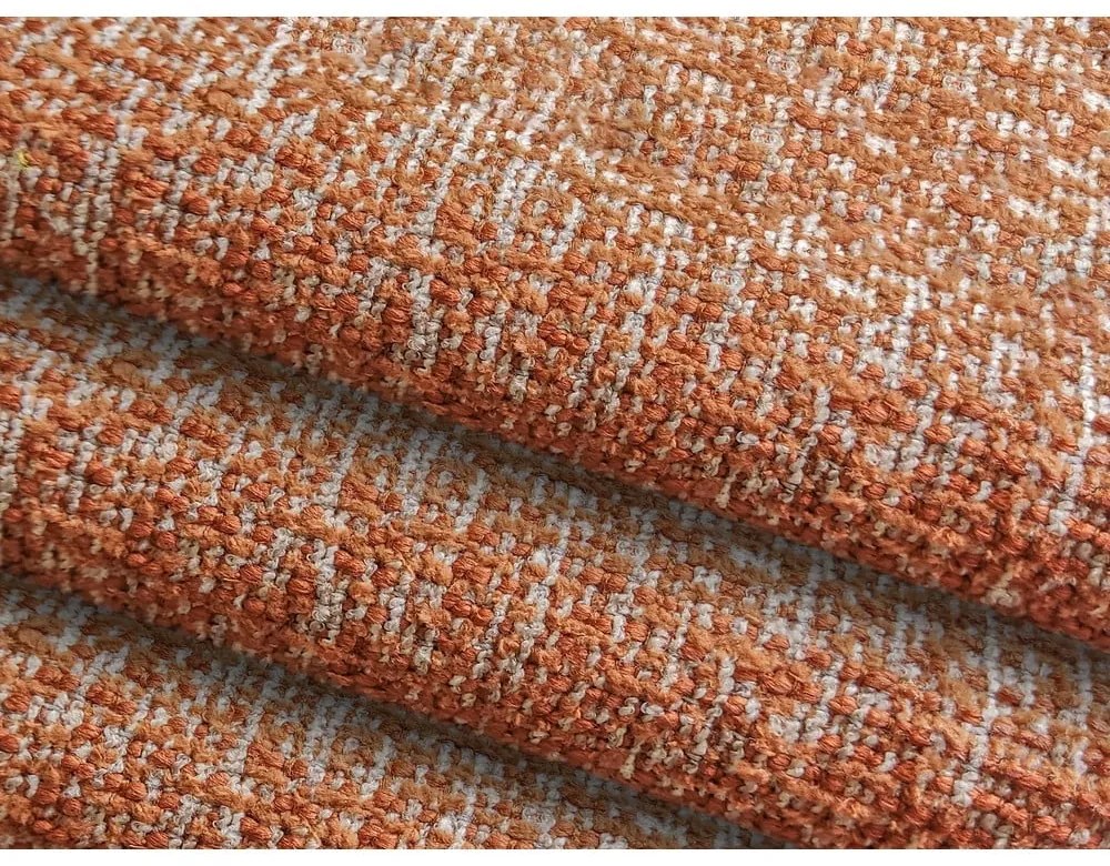 Chaise lounge componibile arancione/marrone (con penisola a sinistra) Ailani – Makamii