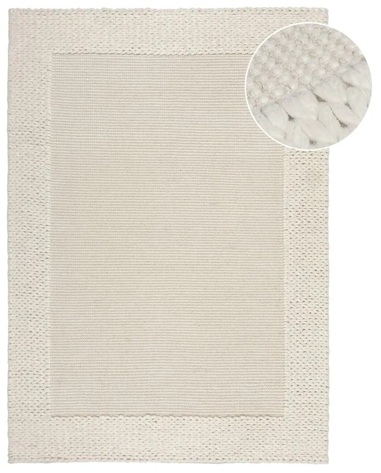 Tappeto in lana beige 120x170 cm Rue - Flair Rugs