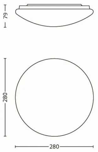 Philips 31801/31/EO - Plafoniera LED MYLIVING SUEDE LED/9,6W/230V