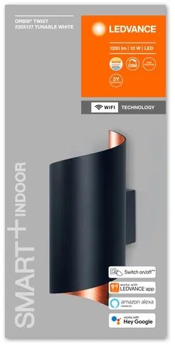 Ledvance - Applique LED dimmerabile SMART+ TWIST LED/12W/230V Wi-Fi