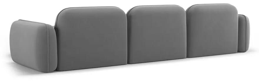 Divano angolare in velluto grigio chiaro (angolo destro) Audrey - Interieurs 86