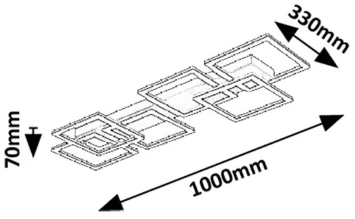 Rabalux 71390 - Plafoniera LED dimmerabile FATMA LED/40W/230V 3000-6500K + telecomando