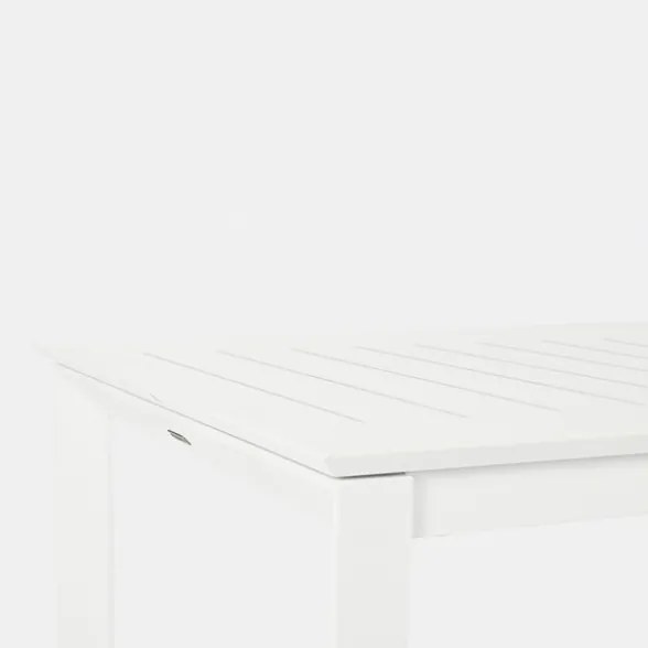 Tavolo Allungabile In Alluminio Bianco Per Esterni 100x160-240 Konnor Bizzotto