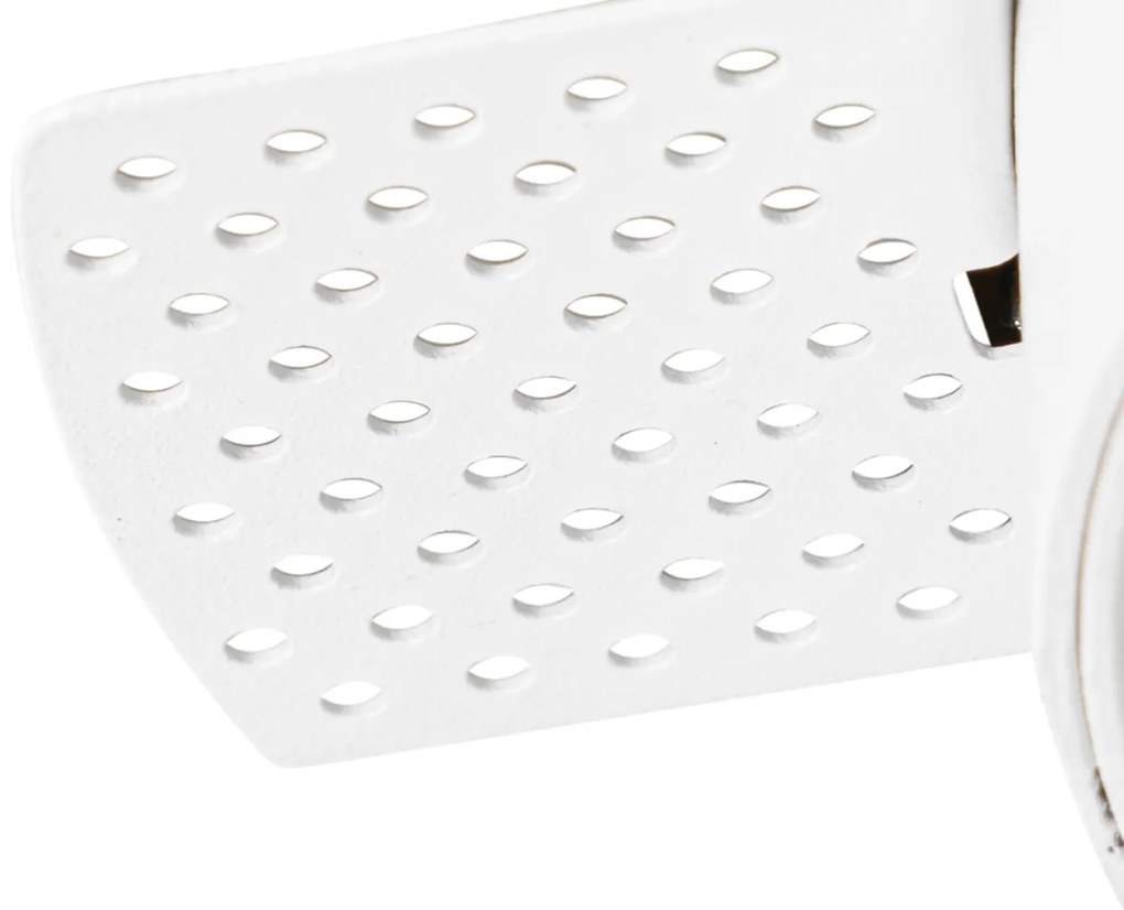 Faretto da incasso moderno bianco GU10 AR70 rotondo senza cornice - Oneon