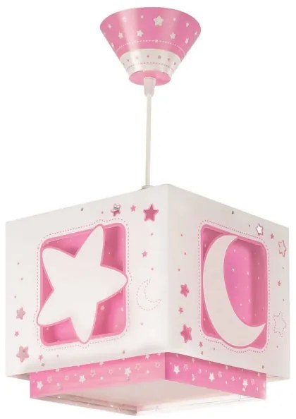Dalber 63232S - Lampadario per bambini MOON LIGHT 1xE27/60W/230V