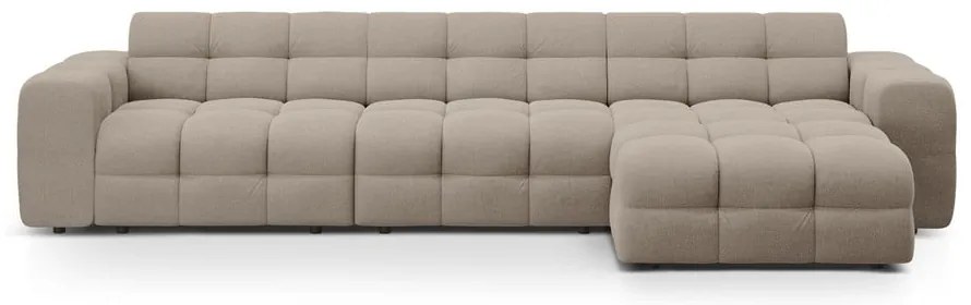 Divano angolare marrone (con penisola a destra/con chaise lounge) Kendal – Micadoni