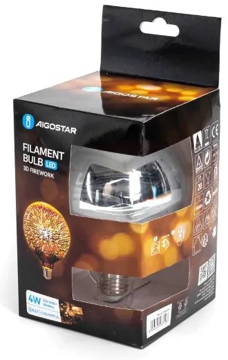 Lampadina LED 3D decorativa E27/4W/230V - Aigostar