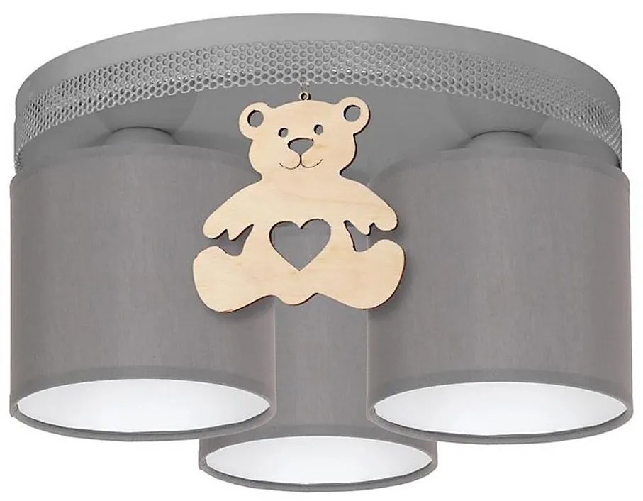 Plafoniera per bambini BEAR 3xE27/60W/230V