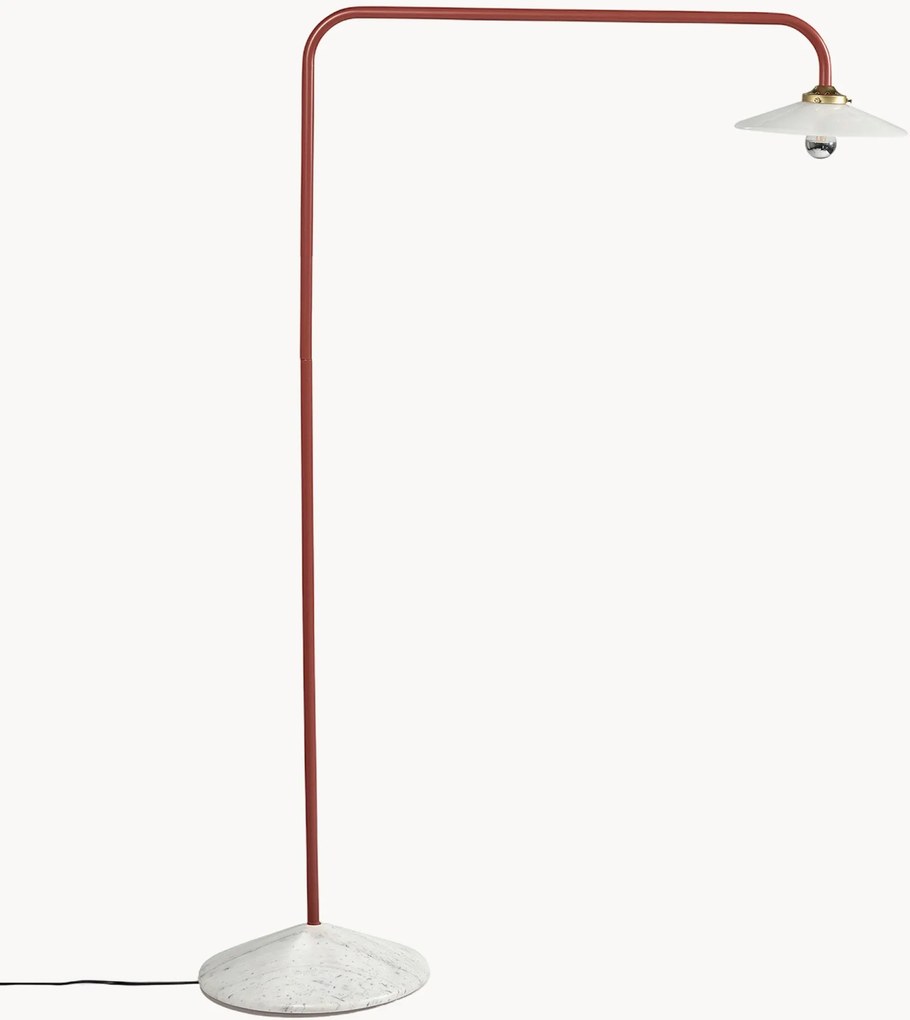 Lampada ad arco fatta a mano con base in marmo Moou