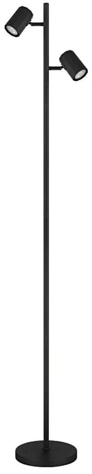 Globo 57918SB - Lampada con piedistallo JAMES 2xGU10/5W/230V nero