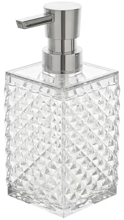 Dispenser Sapone Bianco Trasparente in Plastica AS