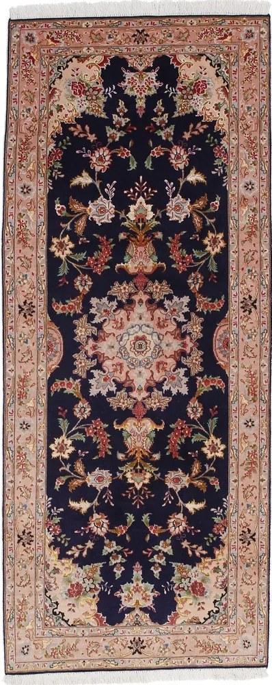 Tabriz Tappeto 80 x 200 Rosa (Iran) Annodato A Mano