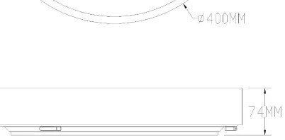 Zuma Line MS724-R400-AB - Luce LED dimmerabile NADI LED/36W/230V diametro 40 cm ottone +TC