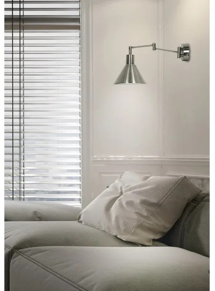 Lampada da muro COPENHAGEN 1xE14/40W/230V cromo opaco