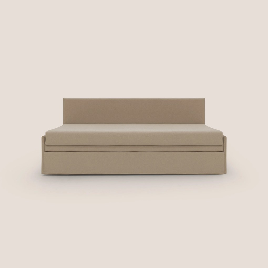 Naviglio Divano duplex con doppio letto in tessuto simil cotone impermeabile T13 beige