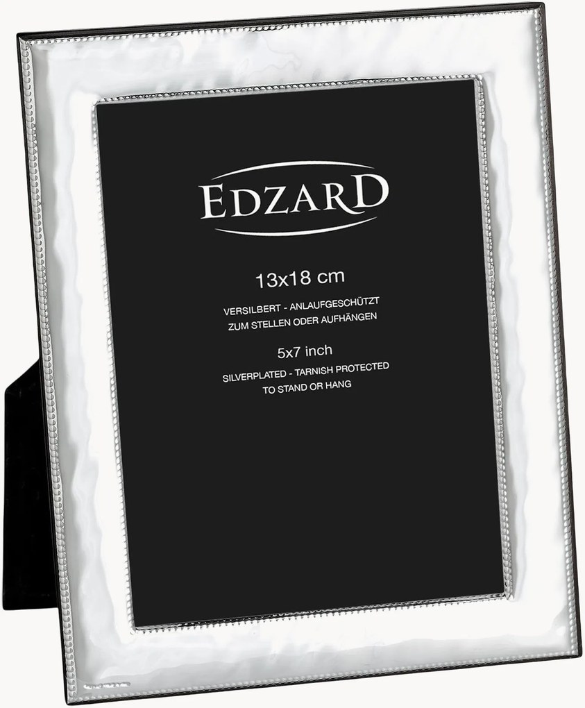 Cornice portafoto placcata in argento Montella