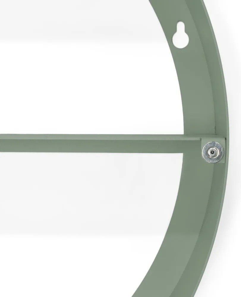 Mobile per bagno verde polveroso in metallo da appendere/con specchio 55x55 cm Sonnet – Spinder Design