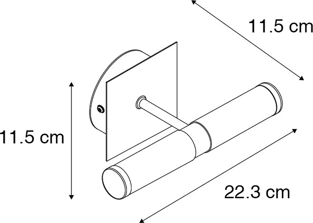 Lampada da parete intelligente cromo IP44 incl. 2 WiFi G9 - Bath