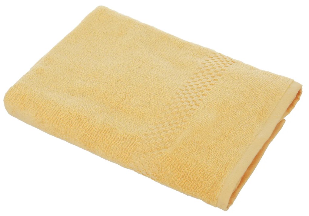 Telo doccia cotone giallo 70x140 cm balza Pop Corn